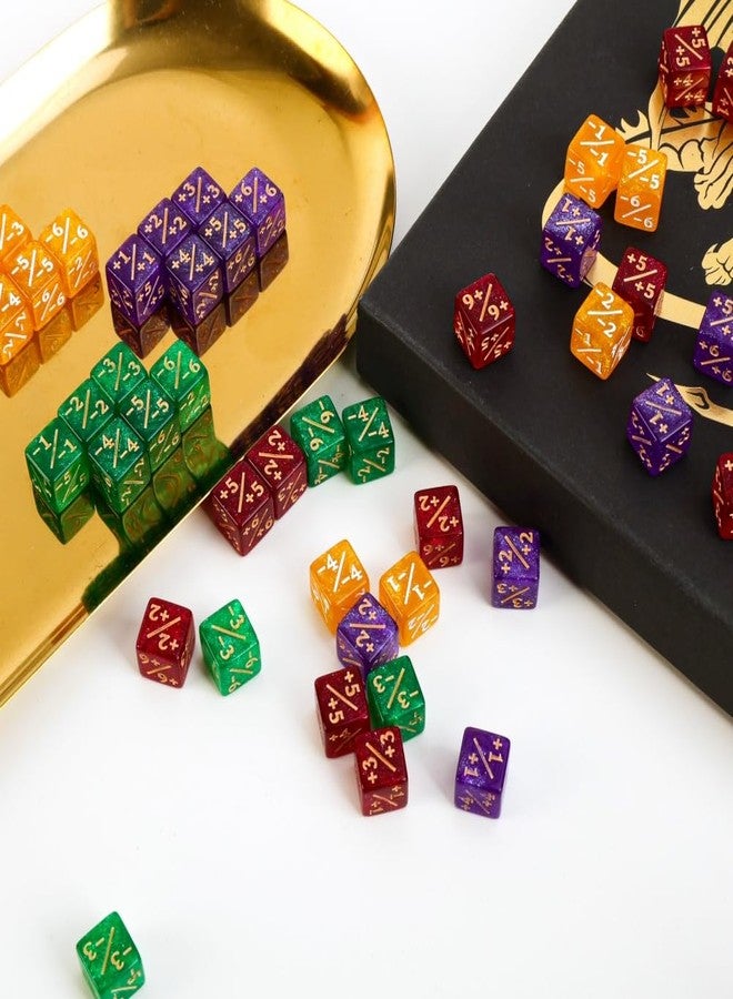 PUGED Color MTG Counter Dice Set Keyword Shield Life Counters with Dice Storage Bag for MTG TGG Table Games (Small) - Image 5